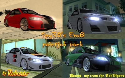 Evo8 NFS:Carbon paintjobs